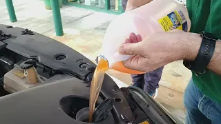 Shopping for windshield liquid from O Reilly s for our car this winter