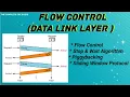 How Flow Control is done in Data Link Layer Stop Wait Sliding Window Flow control