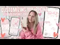 Customizing My iPhone for Valentine s Day soft pink aesthetic adorable widgets wallpapers