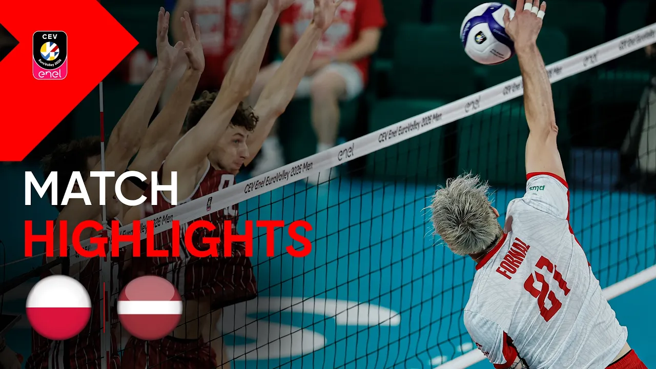 Highlights | Poland vs. Latvia | CEV Enel EuroVolley 2026 Men | Eight Finals