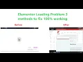 Elementor Loading Problem Elementor Not Working Elementor Enable Safe Mode Issue 100 Fix