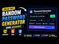 Random Password Generator Using JavaScript HTML CSS JS Mini Project