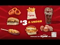 Krystal Kravings 3 Under Menu Only at Krystal 30