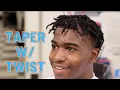 BARBER TUTORIAL TAPER W TWIST