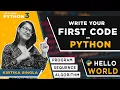 Write Your First Program in PYTHON Basics of Algorithm in Hindi Let s Code Python Ep 3