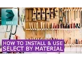 Select By Material script - How to install Use 3d Max tutorial Learning s