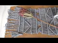 Boho grey table runner