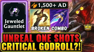 1500 AD Jeweled Gauntlet Jhin Absurd One Taps - Giga Highroll League Arena Gameplay