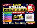 BIS402 Advanced Java Important Questions Module-wise VTU Exam Preparation 2026