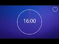 16 Minute Countdown Timer No Distractions Ambient Background Timer with Alarm