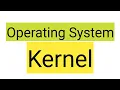Operating System Kernel Monolithic Kernel Microkernel