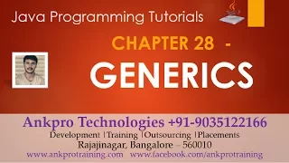 Java for beginners - Chapter 28 Generics in Java Generic method and generic class