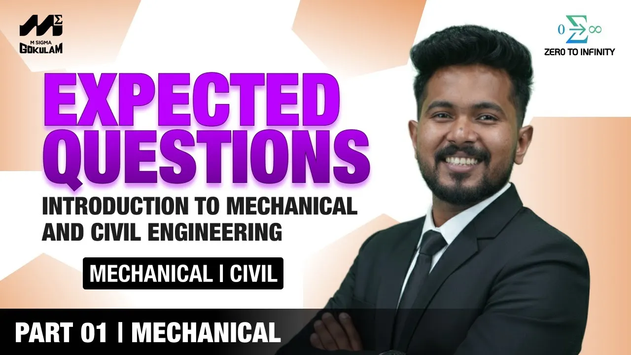 KTU S1 Question Paper Hacked | Intro to Mechanical & Civil Engineering | Zero to Infinity | Part 01
