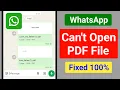 Download Lagu Whatsapp Can't Open PDF Files (New Update 2025) || How to Fix Whatsapp PDF File Not Opening Problem