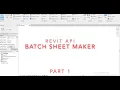 Revit API - Batch Sheet Maker
