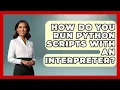 How Do You Run Python Scripts With An Interpreter - Python Code School
