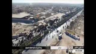 زيارة الاربعين 1438 2016 قصيدة زينب تسح دموعها بصوت الرادود محمد الحجيرات وأجمل اللقطات الجوية 