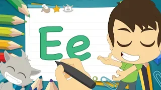 حرف E تعليم كتابة حرف E باللغة الإنجليزية للاطفال تعلم الحروف الإنجليزية مع زكريا 