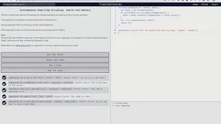 Intermediate Algorithm Scripting Search and Replace