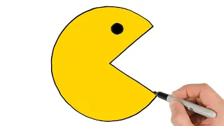 How to Draw Pac Man Easy Drawing Tutorial