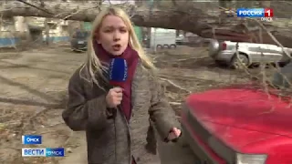 Омская область переживает сильнейший ураган за последние 6 лет