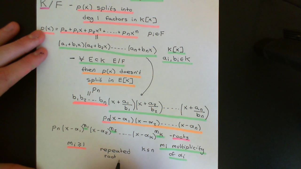 Splitting Fields Part 1