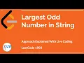 Largest Odd Number in String - LeetCode 1903