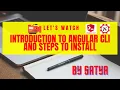Introduction To Angular CLI And Steps To Install Angular Tutorial Coding Knowledge