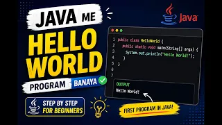 Java Hello World Program for Beginners Step-by-Step