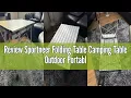 Review Sportneer Folding Table Camping Table Outdoor Portable Picnic Table with Adjustable Height Me
