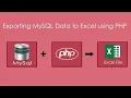 How to export MySQL table into Excel sheet using php download export to excel MySQL database