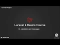 20 - laravel blog project 13-categoires validation and messages