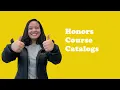 Honors Course Catalogs