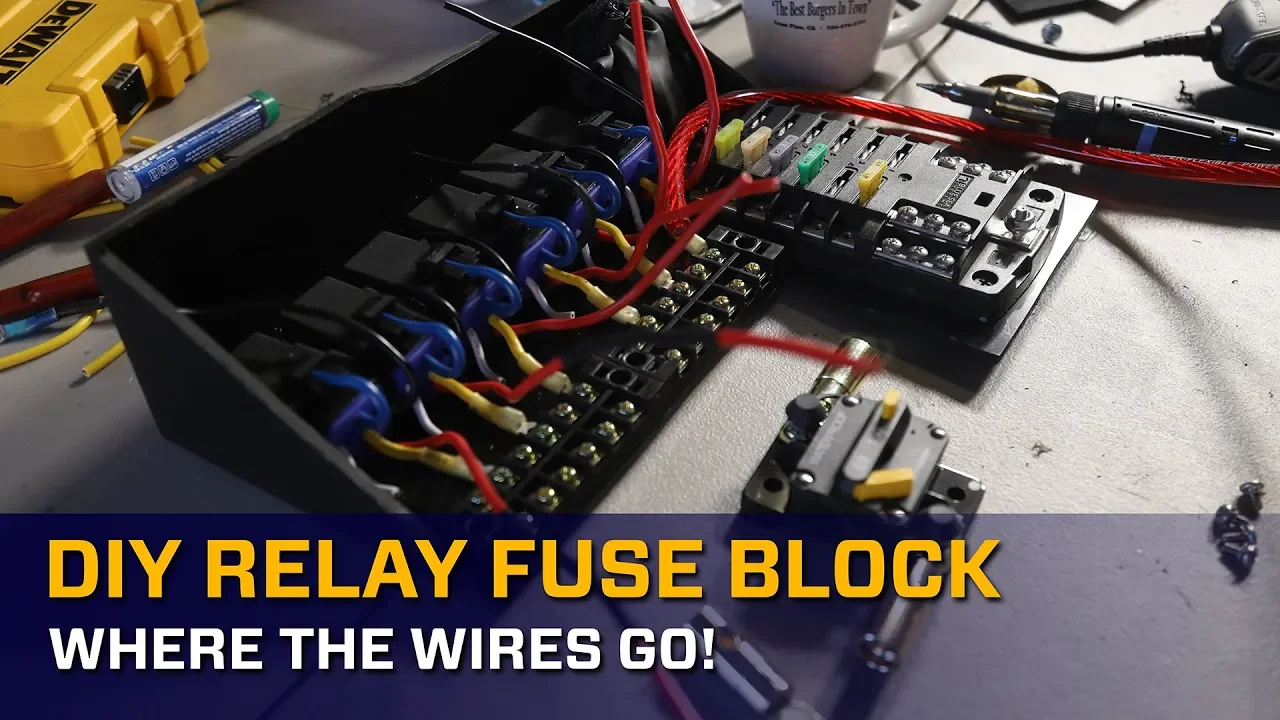 DIY Relay Fuse Block: Where the Wires Go!