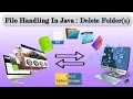 Java File Handling Master Deleting Folders S