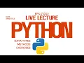 Python Data Types Math Operators Explained Python Class 2 in Hindi