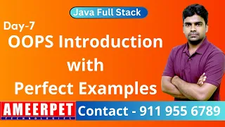 Java Introduction to OOPS Ameerpet Technologies By Srinivas