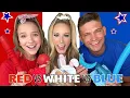 RED VS WHITE VS BLUE FIDGET SHOPPING CHALLENGE FEAT KALLI DAN