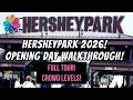 Hersheypark 2026 Opening Day Full Walkthrough A Busy Day No Talking