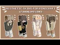 aesthetic minecraft skins for girls w download links