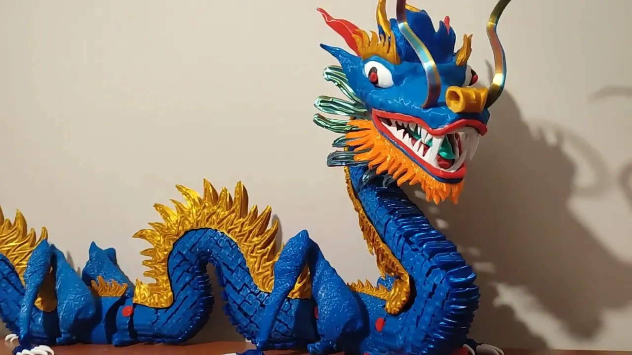Tian Long 天龙 – Ultimate 970 Parts Articulated Dragon - Extreme 3D Printing Challenge