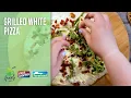 Grilled White Pizza with Bacon Arugula