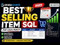 02 StrataScratch Hard SQL Interview Question Best Selling Item Step-by-Step SQL Solution