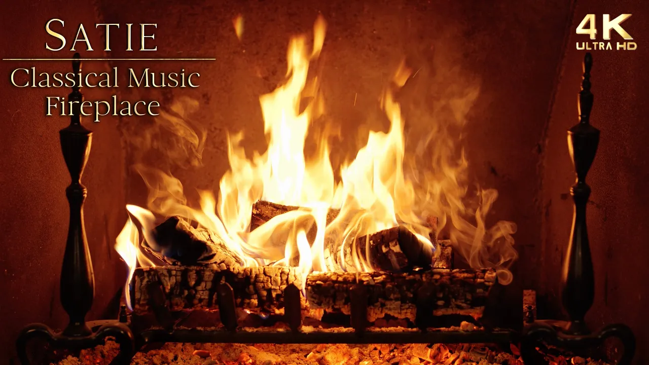 π₯ Relaxing Classical Piano Music Fireplace ~ Music by Erik Satie π₯ Relaxing Classical Piano Music Fireplace ~ Music by Erik Satie