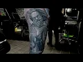 Leg sleeve tattoo - faithful theme