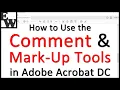 How to Use the Comment and Mark-Up Tools in Adobe Acrobat DC