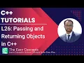 C Tutorials L26 Passing and Returning Objects in C The Easy Concepts