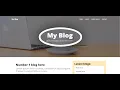 Simple Blog Site in HTML and Bootstrap with Free Source Code