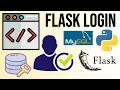 Python Flask Login with MySQL User Authentication and Session Management Secured Routes
