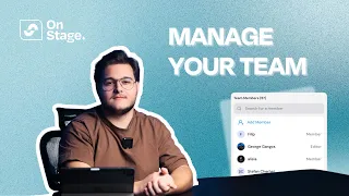 Team Management In OnStage 
